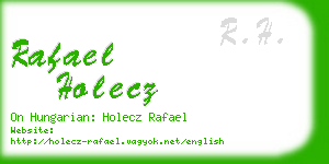 rafael holecz business card